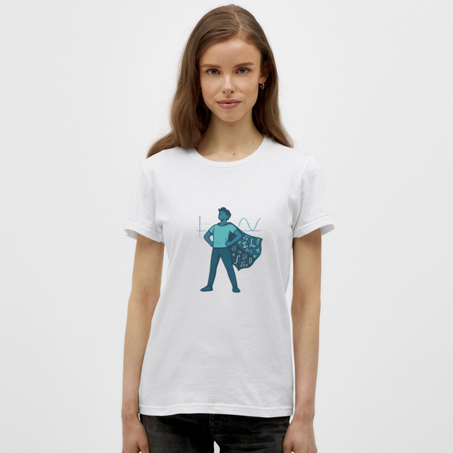 Mathe ist mein Superhelden-Modus - Frauen T-Shirt - Weiß