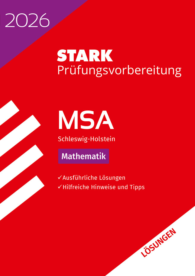 STARK Lösungen zu Mathematik - MSA 2026 Schleswig-Holstein - Prüfungsvorbereitung