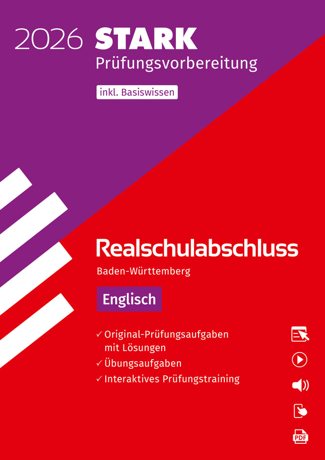 STARK Englisch - Realschulabschluss 2026 BW - Prüfungsvorbereitung inkl. Basistraining und Lösungen