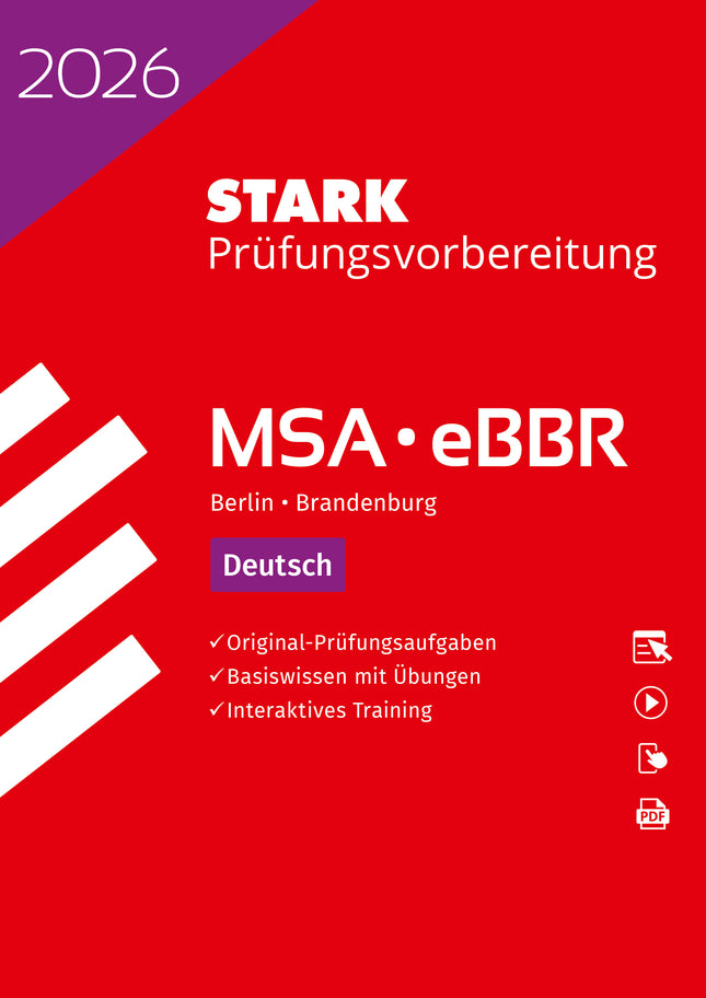 STARK Deutsch - MSA/eBBR 2026 Berlin/Brandenburg - Prüfungsvorbereitung