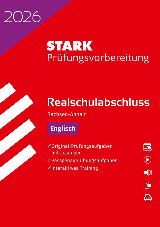 STARK Englisch - Realschulabschluss 2026 Sachsen-Anhalt - Prüfungsvorbereitung