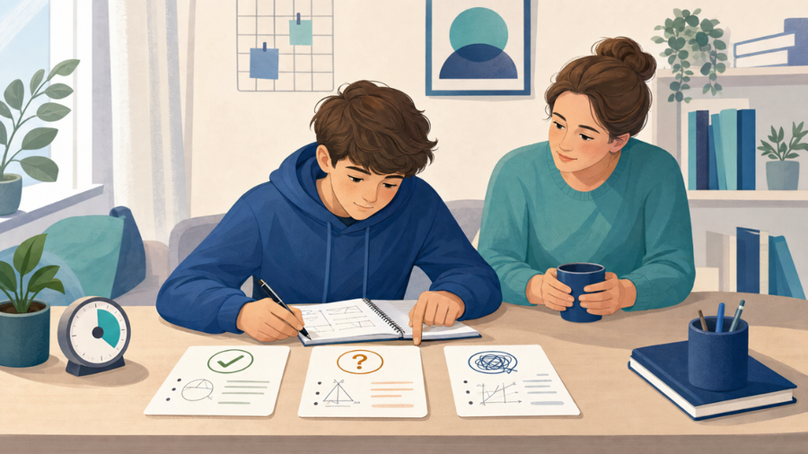 Lernlücken vor der Klassenarbeit erkennen: 30-Minuten-Check für Schüler und Eltern