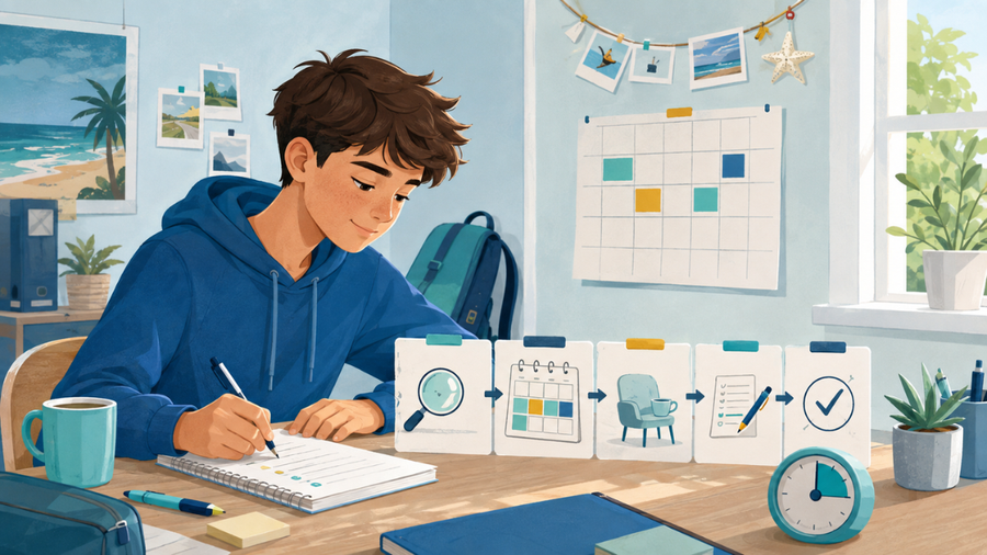 Erste Klassenarbeit nach den Ferien: Lernplan ohne Stress