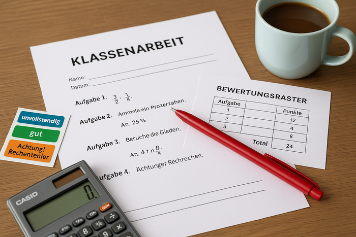 Klassenarbeiten stressfrei erstellen: Von der Aufgabenformulierung bis zur Korrektur
