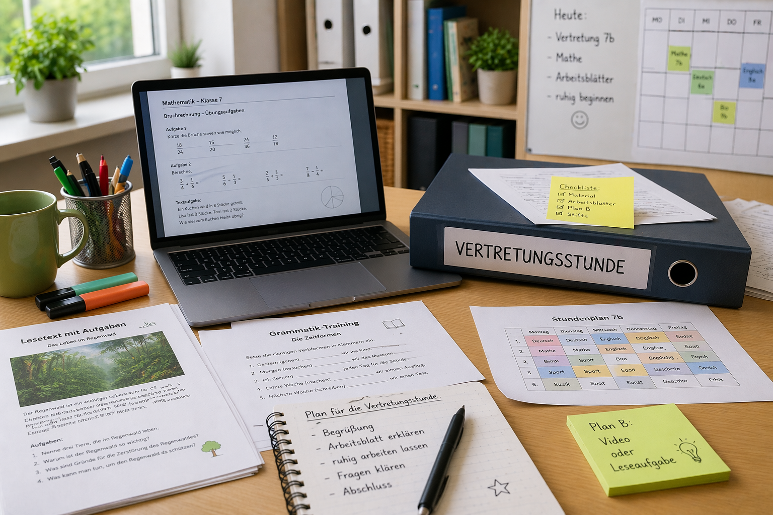Vertretungsstunden vorbereiten: So finden Lehrkräfte schnell passende Materialien
