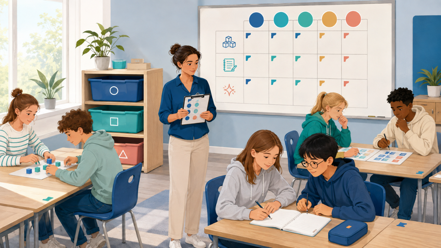Wochenplanarbeit nach dem Schulstart: differenzieren ohne Materialchaos