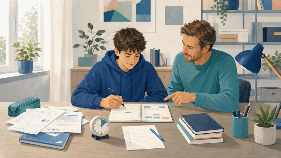 Wochenreset für Schüler: In 30 Minuten wieder Ordnung ins Lernen bringen