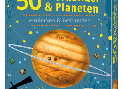 Expedition Natur – 50 Sternbilder & Planeten: Wissenskarten – Originalschachtel mit Planeten und nachtleuchtenden Sternbildern