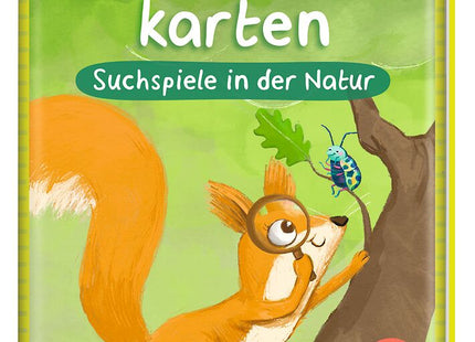 50 Entdeckerkarten – Suchspiele in der Natur – Original-Metalldose mit illustrierten Naturmotiven