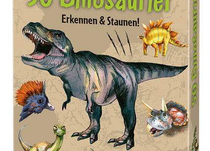 moses. 50 Dinosaurier – Erkennen & Staunen – Originalschachtel mit Dinosauriermotiven