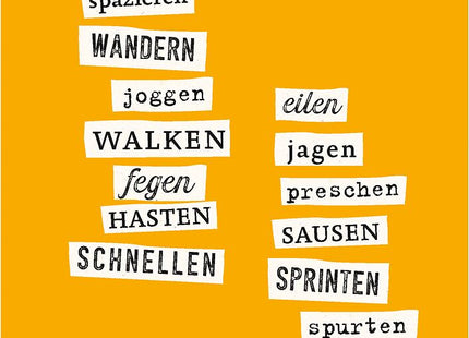 Das große Quiz der Synonyme – 75 Karten zum Wortschatz – Antwortseite der Beispielkarte mit weiteren Wortideen