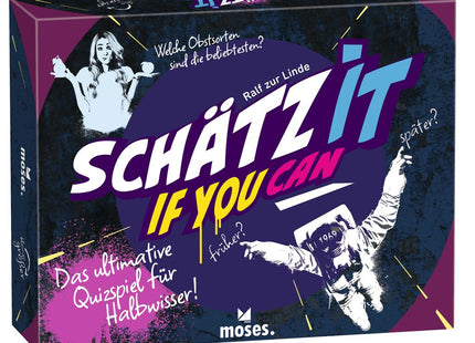 Schätz it – if you can! Quizspiel zum Schätzen und Bluffen – Originalverpackung von Schätz it – if you can!