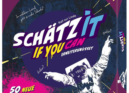 Schätz it – Erweiterungsset mit 50 neuen Karten – Originalverpackung der Erweiterung mit 50 neuen Karten