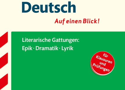 STARK Deutsch - Auf einen Blick! Gymnasium - Gattungen: Epik, Dramatik und Lyrik