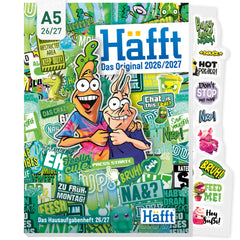 Häfft Original – Hausaufgabenheft A5 2026/2027, wechselnde Cover