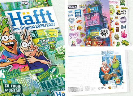 Häfft Original – Hausaufgabenheft A5 2026/2027, wechselnde Cover – Verlagsansicht 2