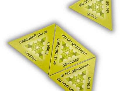 SCHUBITRIX DaZ – Starke Verben spielerisch üben – Beispielkarten mit starken Verben im Perfekt