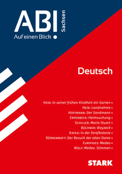 STARK Deutsch - Abi - Auf einen Blick! 2026 Sachsen