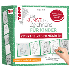 Die Kunst des Zeichnens für Kinder – Zickzack-Zeichenkarten
