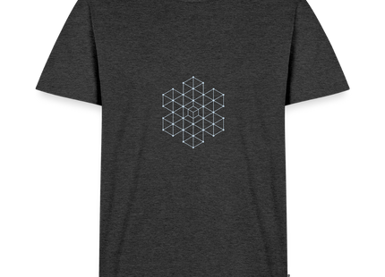 Crystalline Lattice – Struktur in vollendeter Ruhe - Männer T-Shirt - Anthrazit meliert