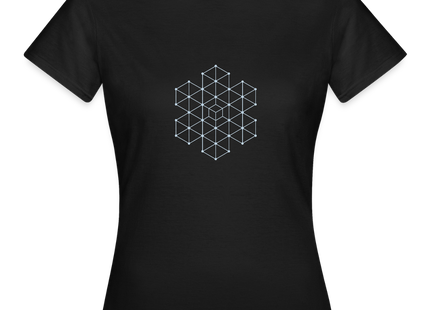 Crystalline Lattice – Struktur in vollendeter Ruhe - Frauen T-Shirt - Schwarz