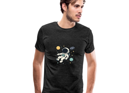 I Need Some Space – Physik trifft Weltraumhumor - Männer Premium T-Shirt - Anthrazit