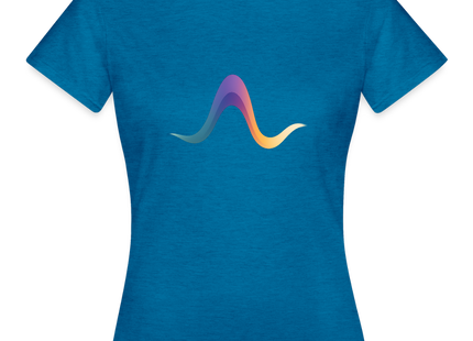 Reaction Pathway Flow – Der Weg der Veränderung - Frauen T-Shirt - Antikblaues Saphir meliert