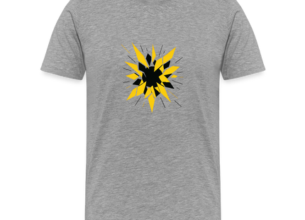 Radioactive Fragmentation – Ordnung im Zerfall - Männer Premium T-Shirt - Grau meliert
