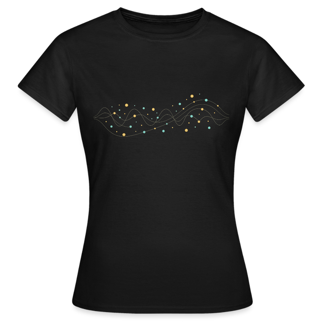Photon Stream – Die Eleganz des Lichts in Bewegung - Frauen T-Shirt - Schwarz