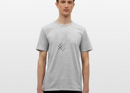 Diffusion Geometry – Die stille Bewegung der Materie - Männer T-Shirt - Grau meliert