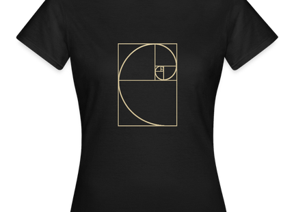 Golden Ratio / Goldener Schnitt - Frauen T-Shirt - Schwarz