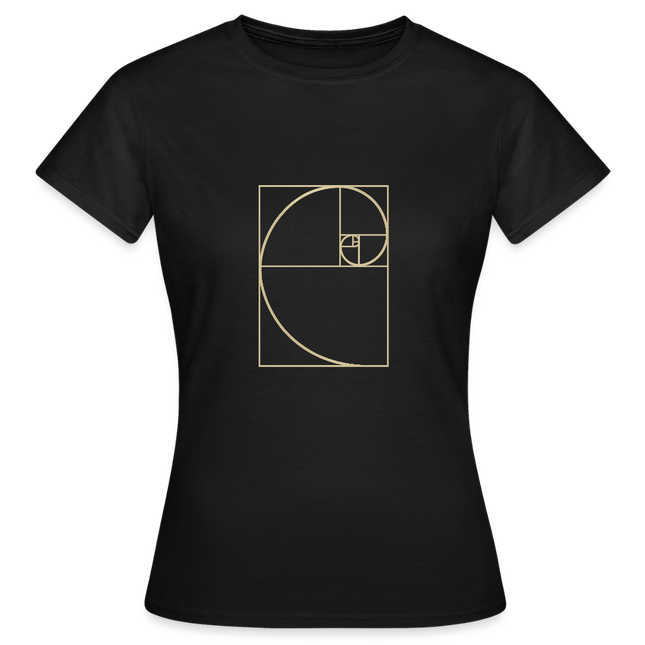 Golden Ratio / Goldener Schnitt - Frauen T-Shirt - Schwarz