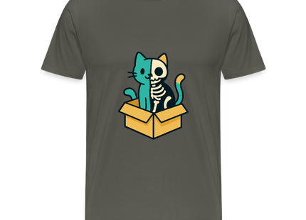 Schrödinger's Katze - Männer T-Shirt - Asphalt
