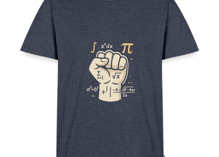 Mathe statt Faust - Männer T-Shirt - Jeansblau 