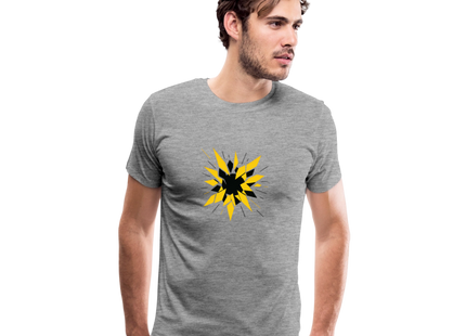 Radioactive Fragmentation – Ordnung im Zerfall - Männer Premium T-Shirt - Grau meliert