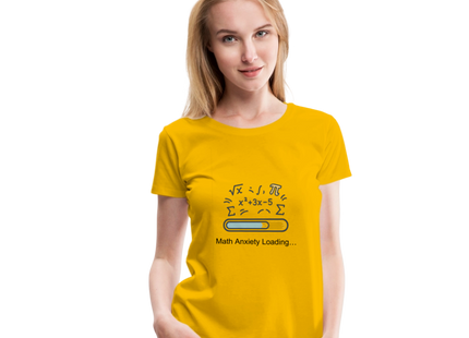 Math Anxiety Loading… - Frauen Premium T-Shirt - Sonnengelb