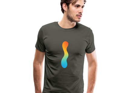 pH Gradient – Farbe als chemische Wahrheit - Männer Premium T-Shirt - Asphalt