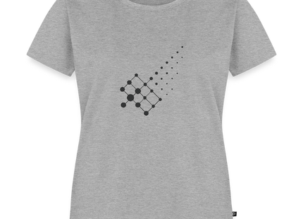 Diffusion Geometry – Die stille Bewegung der Materie - Frauen T-Shirt - Grau meliert
