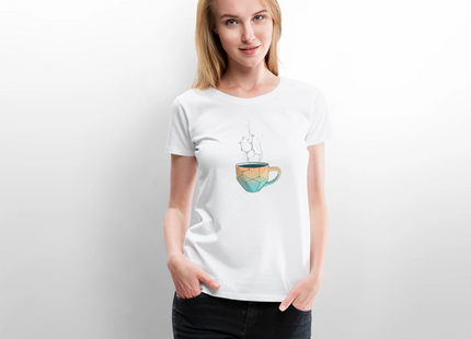 Coffee Formula – Die Chemie hinter dem ersten Schluck - Frauen Premium T-Shirt - Weiß