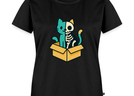 Schrödinger’s Katze - Frauen T-Shirt - Schwarz