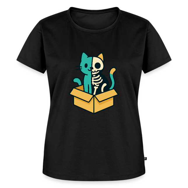Schrödinger’s Katze - Frauen T-Shirt - Schwarz