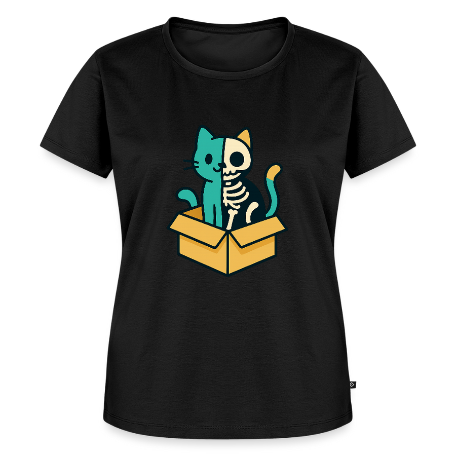Schrödinger’s Katze - Frauen T-Shirt - Schwarz