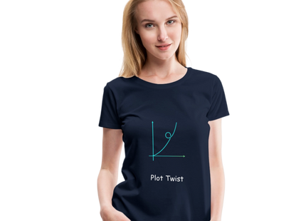 Plot Twist - Frauen Premium T-Shirt - Navy