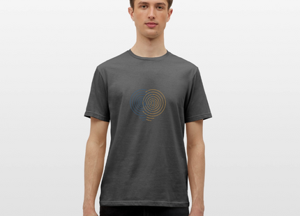 Concentric Interference – Wellen im Gleichklang - Männer T-Shirt - Anthrazit