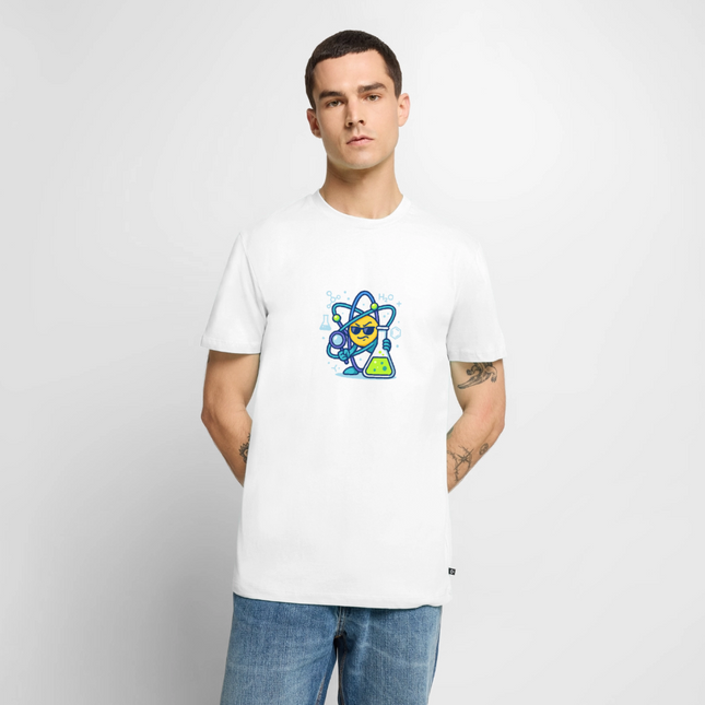Never trust an atom – they make up everything - Männer T-Shirt - Weiß