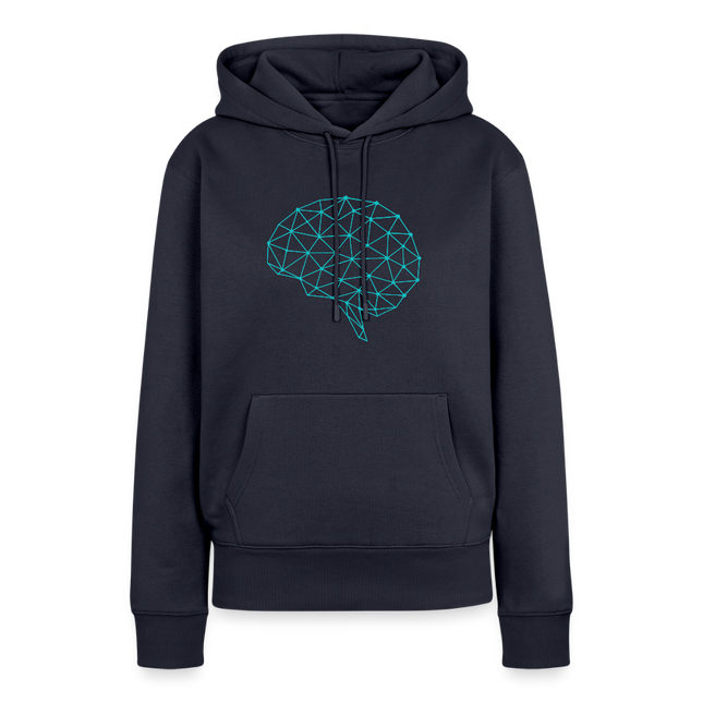 Brain Geometry Hoodie - Frauen Premium Hoodie - Navy
