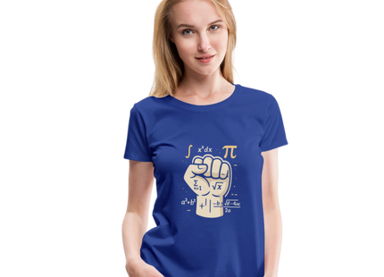 Mathe statt Faust - Frauen Premium T-Shirt - Königsblau