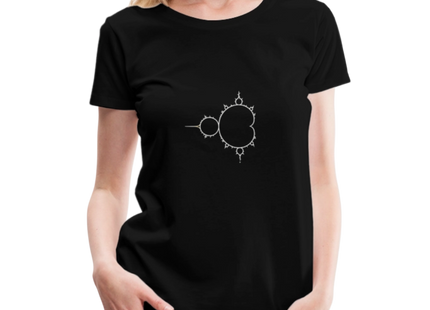 Beautiful Chaos – Mandelbrot Set - Frauen Premium T-Shirt - Schwarz