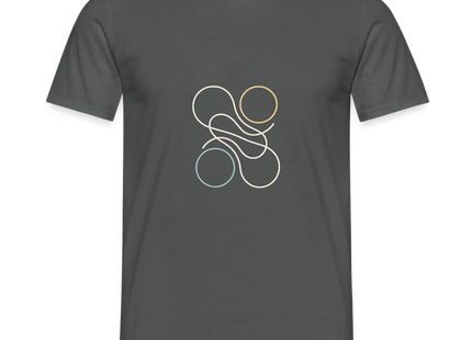 Quanten Verschränkung – Die geheimnisvolle Verschränkung stilvoll getragen - Männer T-Shirt - Anthrazit