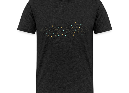 Photon Stream – Die Eleganz des Lichts in Bewegung - Männer Premium T-Shirt - Anthrazit